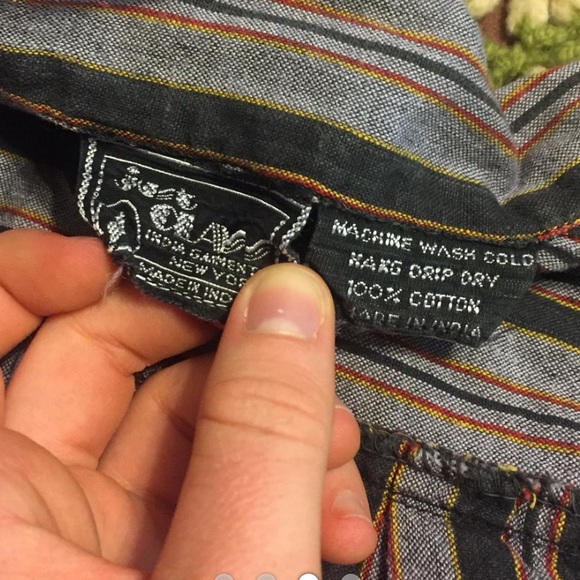 Vintage striped button up jumpsuit. Fits a women size small. - Picture 4 of 4